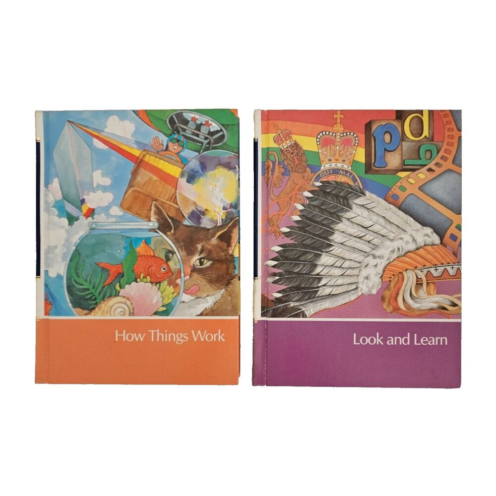 Childcraft Vtg 1986 Books How Things Work Vol 7 Look & Learn Vol 12